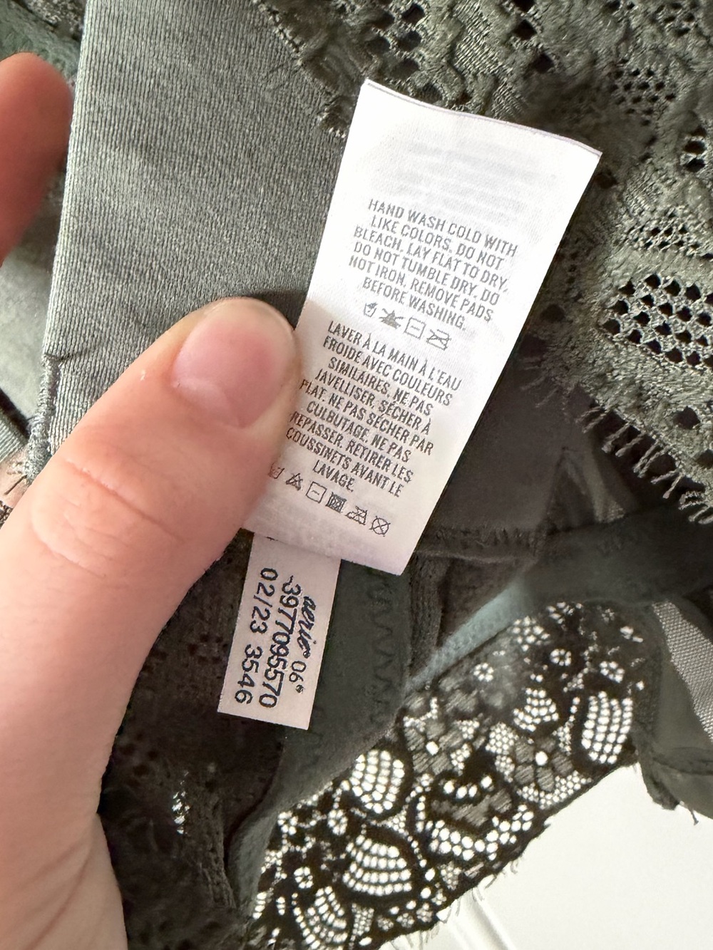 Aerie REAL Good Eyelash Lace Plunge Bralette ๐ฟ - Picture 4 of 4
